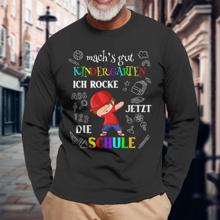 Children's Mach's Gut Kindergarten Ich Rocke Jetzt Die Schule Langarmshirts Geschenke für alte Männer