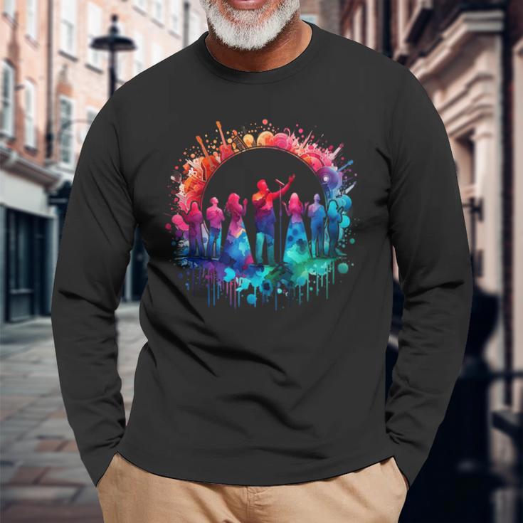 Chor Worship Team Gospel Chor Geschenke Langarmshirts Geschenke für alte Männer