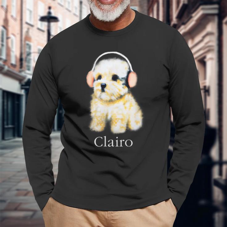 Clairo Dog Langarmshirts Geschenke für alte Männer