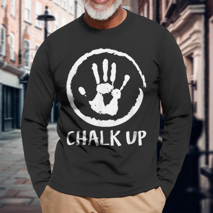 Climbing Chalk Up Chalk Bouldering Langarmshirts Geschenke für alte Männer