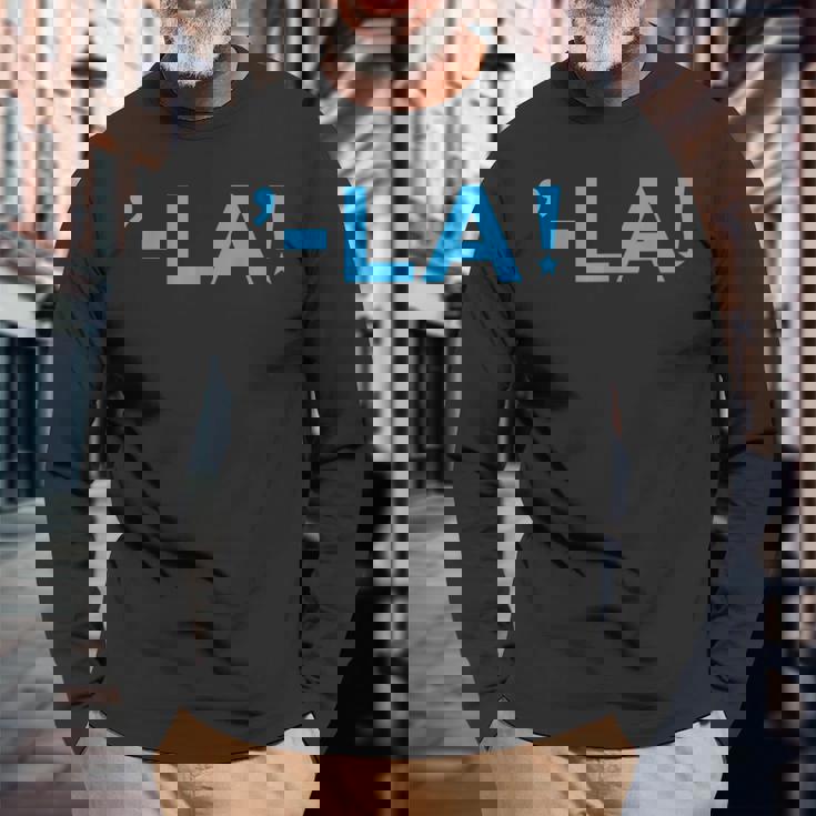 Comma La -La Long Sleeve T-Shirt Gifts for Old Men