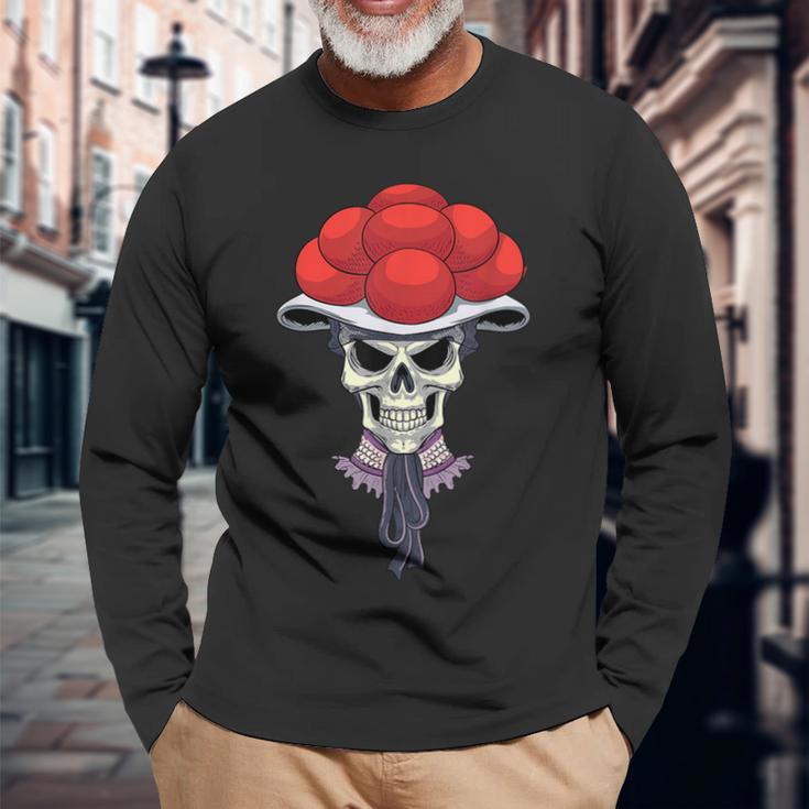 Cool Skull Bollenhut Forest Skull Langarmshirts Geschenke für alte Männer