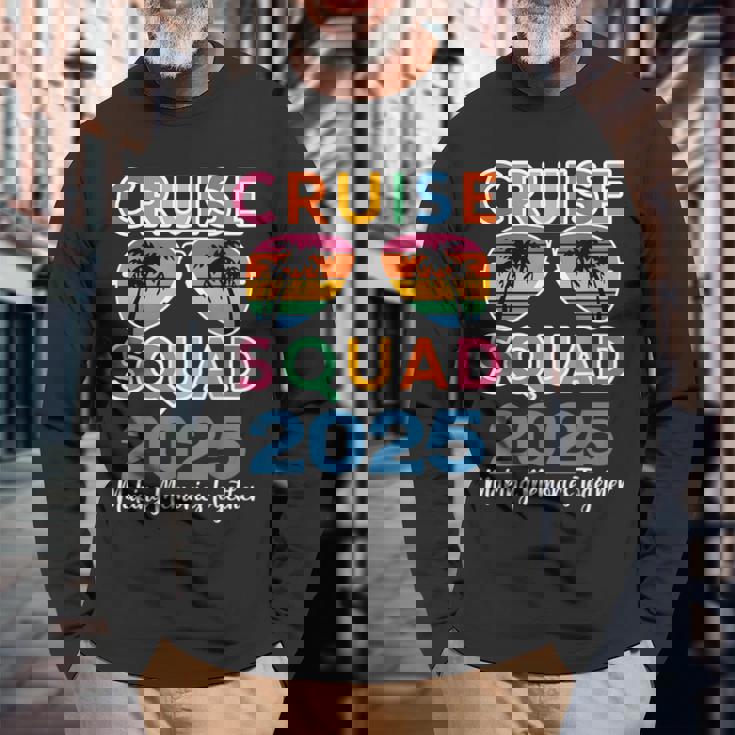 Cruise Squad 2025 Summer Vacation Matching Family Group Long Sleeve T-Shirt Gifts for Old Men