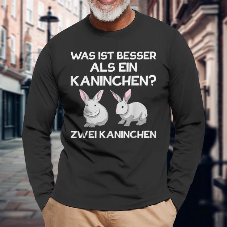 Cute Rabbit Rabbit Pet Langarmshirts Geschenke für alte Männer