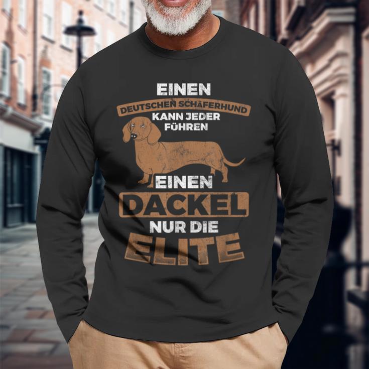 A Dachshund For Elite Dog Dachshund Langarmshirts Geschenke für alte Männer