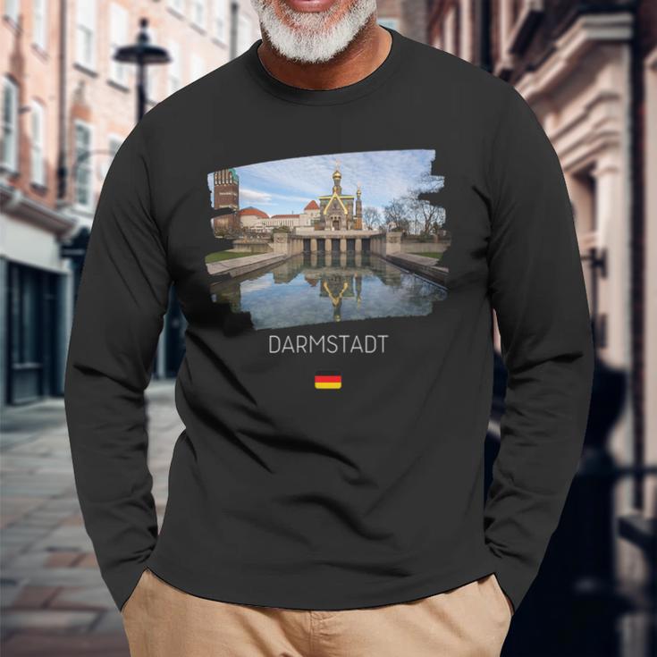 Darmstadt Deutschland S Langarmshirts Geschenke für alte Männer