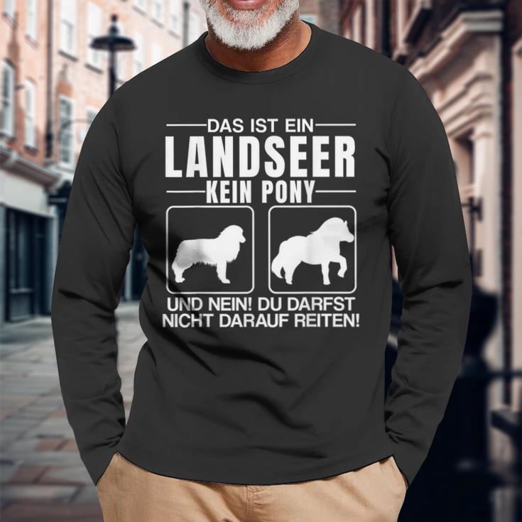 Das Ist Ein Landseer Kein Pony Langarmshirts Geschenke für alte Männer