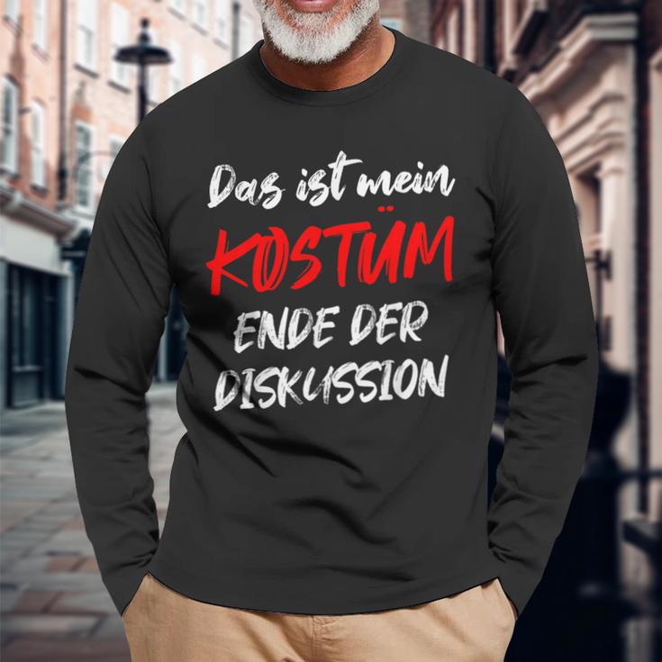 Das Ist Mein Kostüm Ende Der Diskussion Carnival Outfit Langarmshirts Geschenke für alte Männer