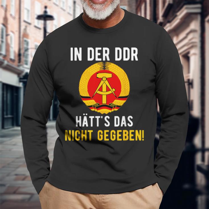 Ddr Ossi In Ddr Nicht Gegeben East Germany S Langarmshirts Geschenke für alte Männer