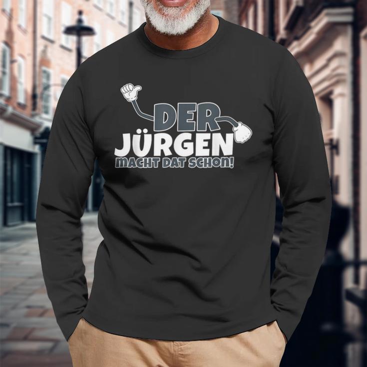 Der Jürgen Macht Das Schon Langarmshirts Geschenke für alte Männer