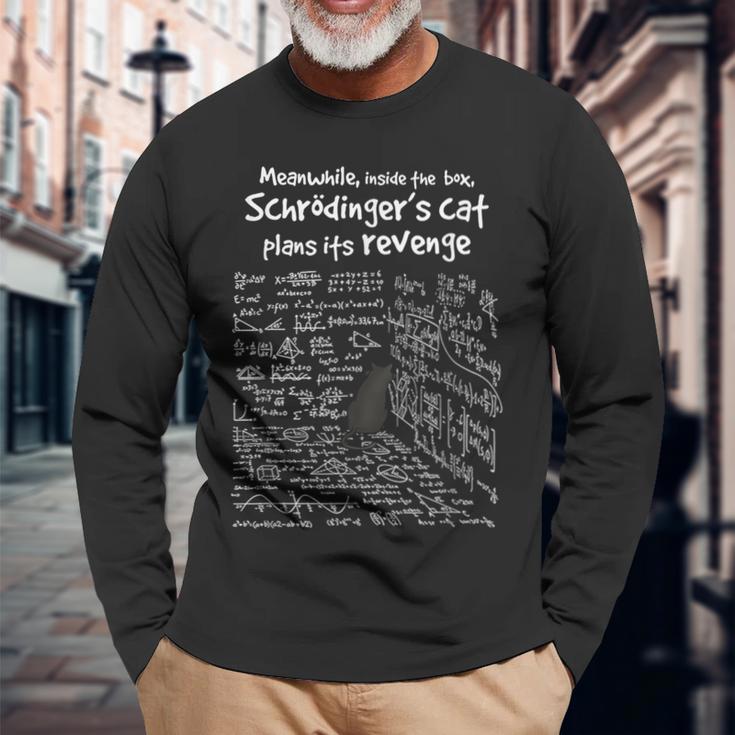 In Der Zwischenzeit Plans Schrödinger's Cat Her Revenge Langarmshirts Geschenke für alte Männer