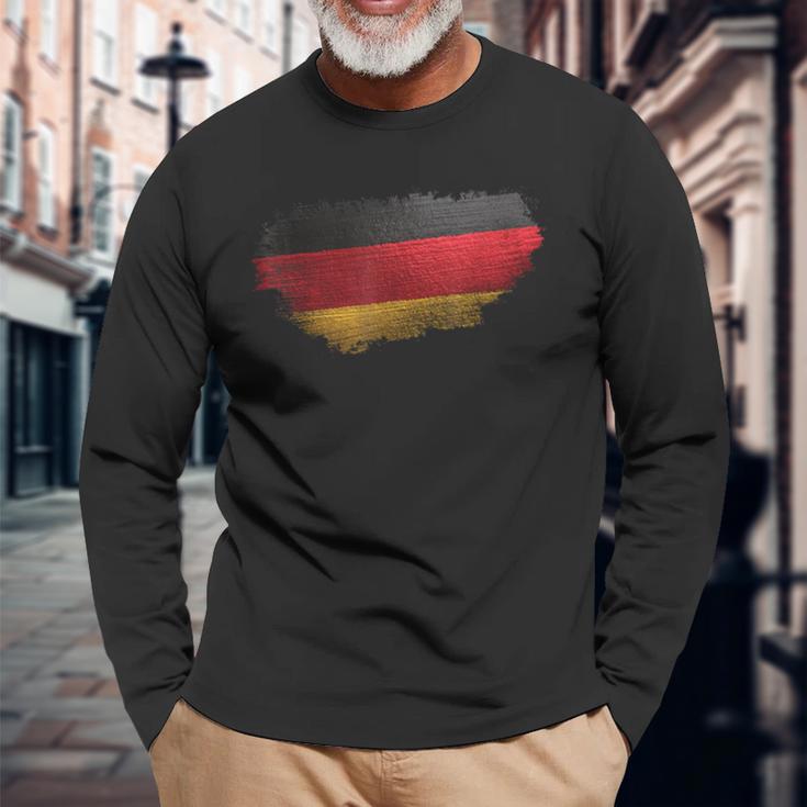 Deutsche Flagge Deutschland Fahne Langarmshirts Geschenke für alte Männer