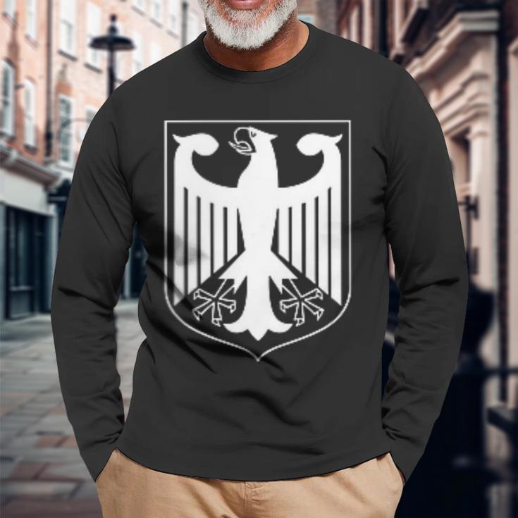 Deutschland Altdeutsch Wappen Adler Langarmshirts Geschenke für alte Männer