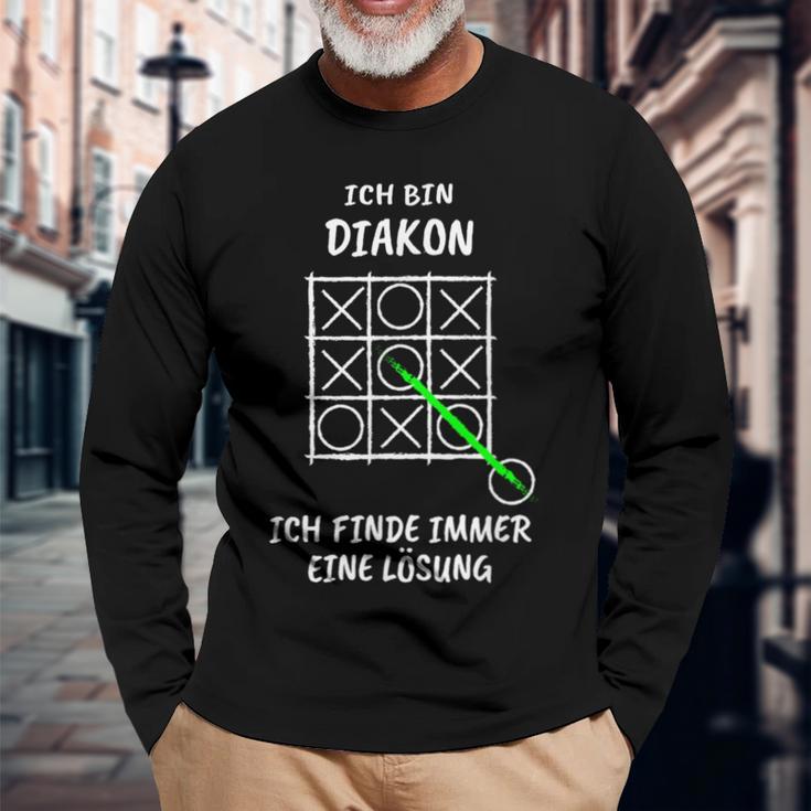 Diakon Langarmshirts Geschenke für alte Männer