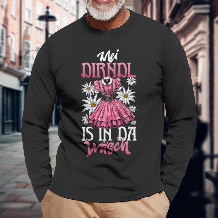 Dirndl Replacement Mei Dirndl Is In Da Wäsch Costume Costume Langarmshirts Geschenke für alte Männer