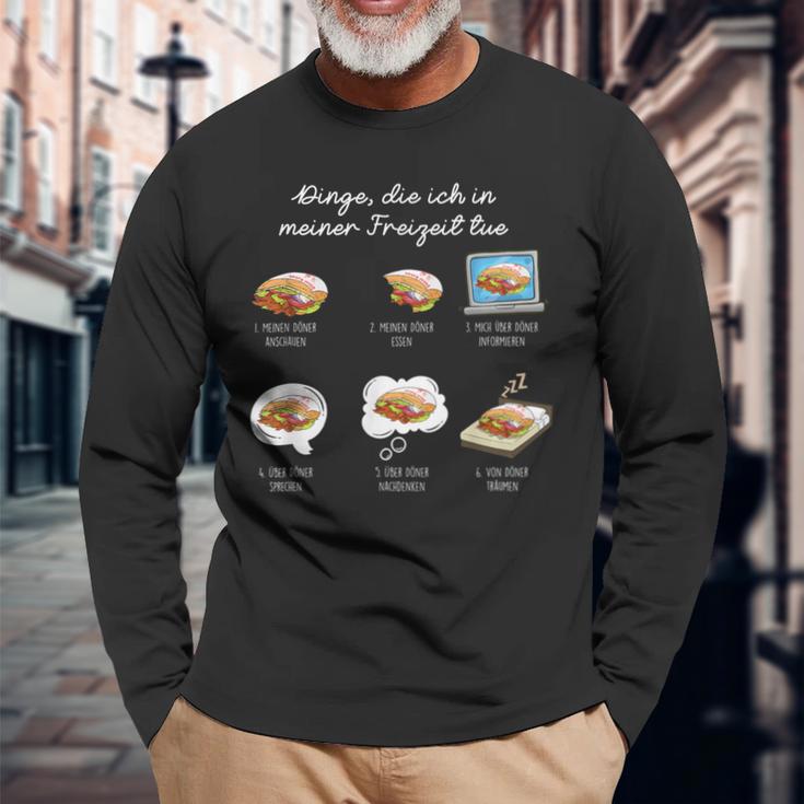 Döner Dinge Die Ich In Meiner Freizeit Tue Langarmshirts Geschenke für alte Männer