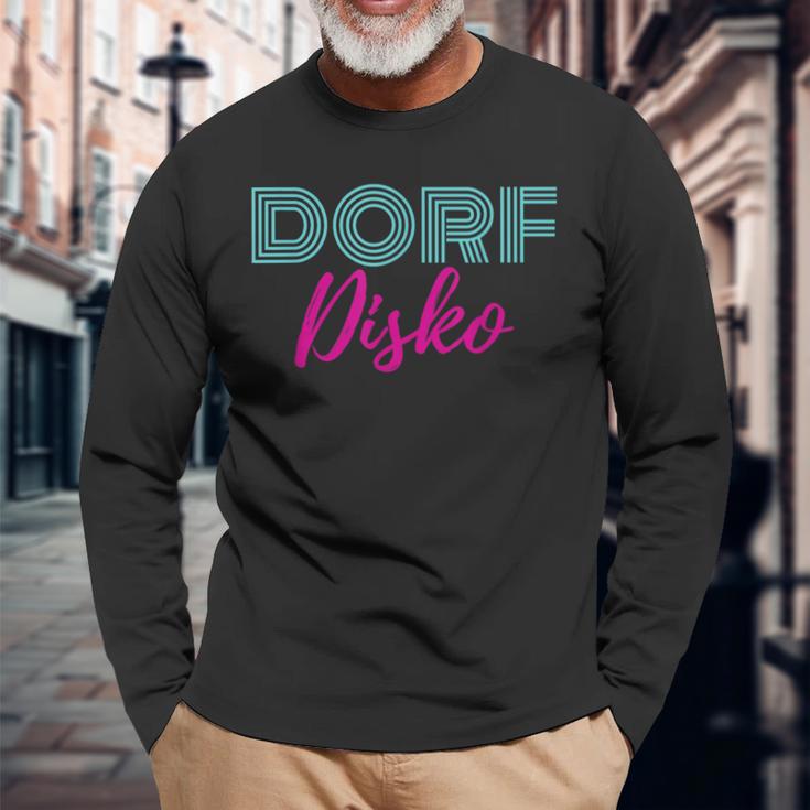 Dorfdiskoillage 80S Fans Ossi Rave Techno Rave Langarmshirts Geschenke für alte Männer