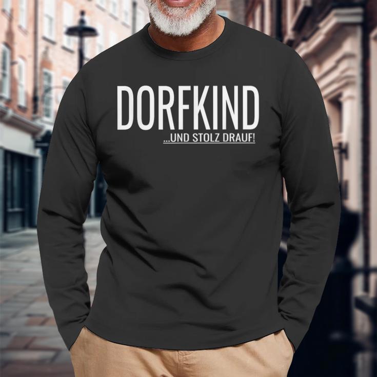 Dorfkind Und Stolz Drauf S Langarmshirts Geschenke für alte Männer