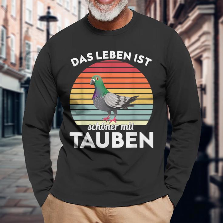 With Dove Das Leben Ist Schönmit Tauben Langarmshirts Geschenke für alte Männer