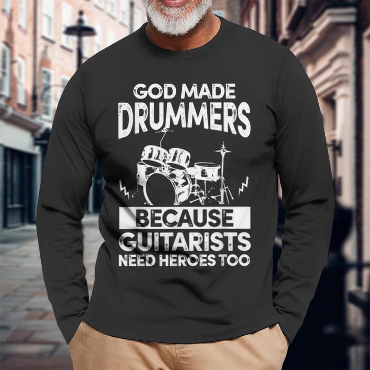 Drumset Children's Drums For Drummer Langarmshirts Geschenke für alte Männer