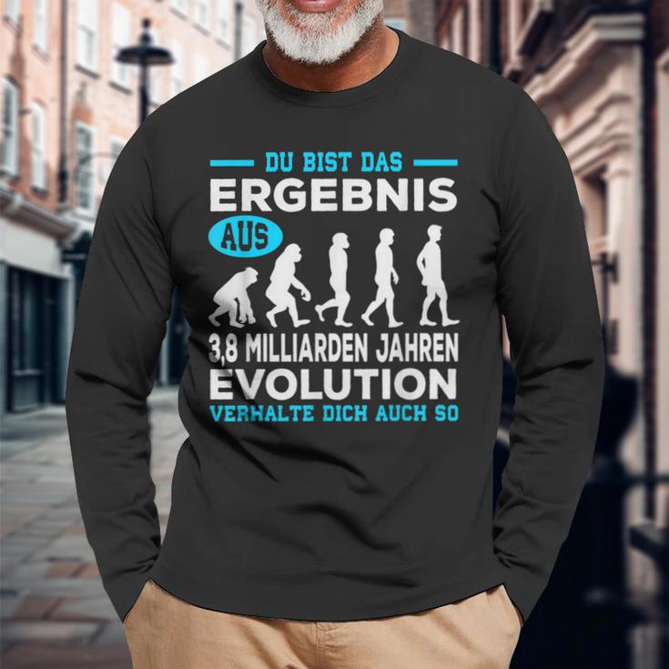 Du Bist Das Ergebnis Aus 38 Billion Jahre Evolution Langarmshirts Geschenke für alte Männer