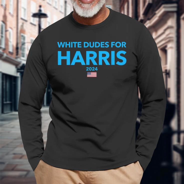 Dudes For Harris 2024 Langarmshirts Geschenke für alte Männer