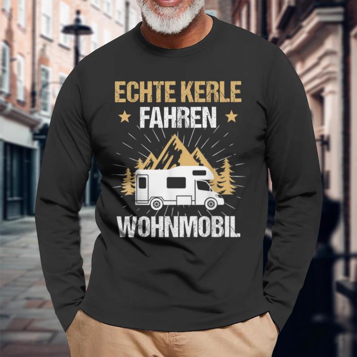 Echte Kerle Fahren Motorhome Langarmshirts Geschenke für alte Männer