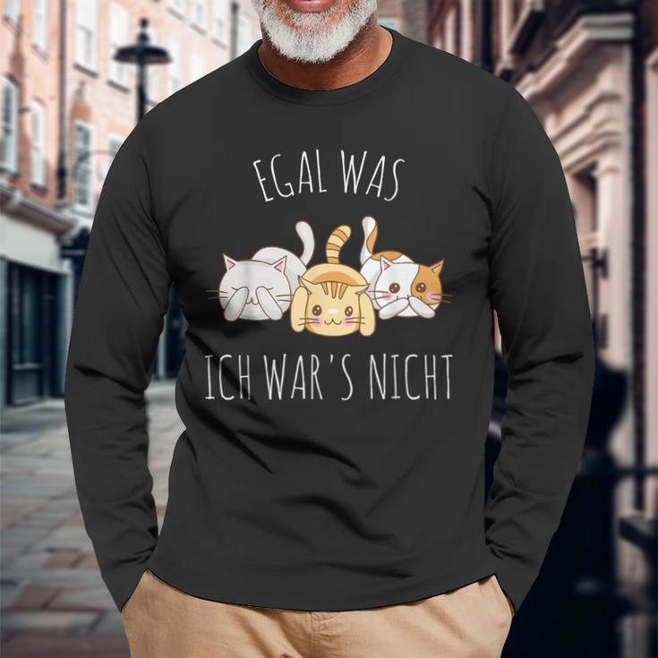 Egal Was Ich War Es Nicht Langarmshirts Geschenke für alte Männer