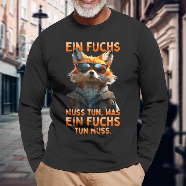 Ein Fuchs Muss Tun Was Fuchs Don Muss Füchse Langarmshirts Geschenke für alte Männer