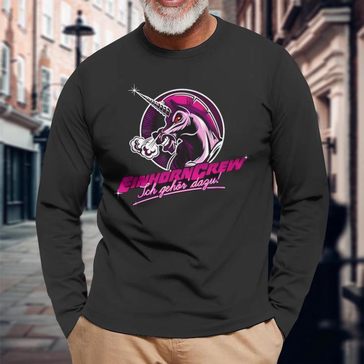 Einhorncrew Ich Gehördazu Langarmshirts Geschenke für alte Männer