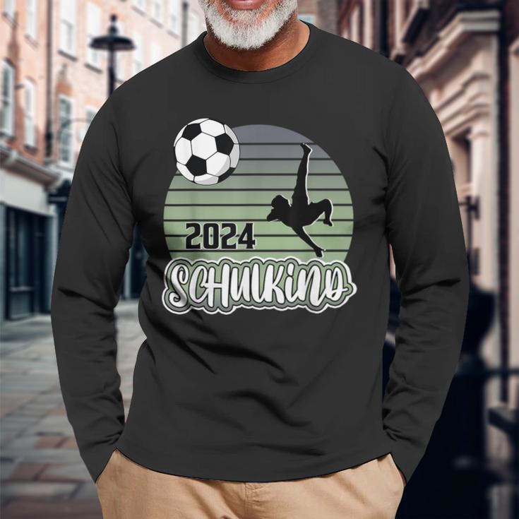 Einschulung Schulkind 2024 School Cone Boy Football Langarmshirts Geschenke für alte Männer