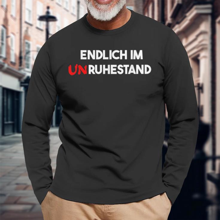 Endlich Im Unruhestand Senior Retiree Langarmshirts Geschenke für alte Männer