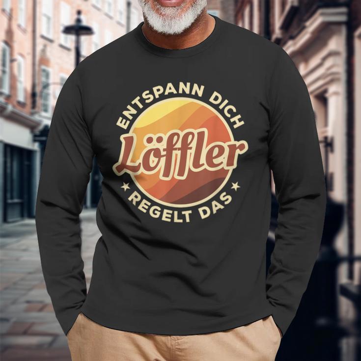 Entspann Dich Löffler Regelt Das Langarmshirts Geschenke für alte Männer