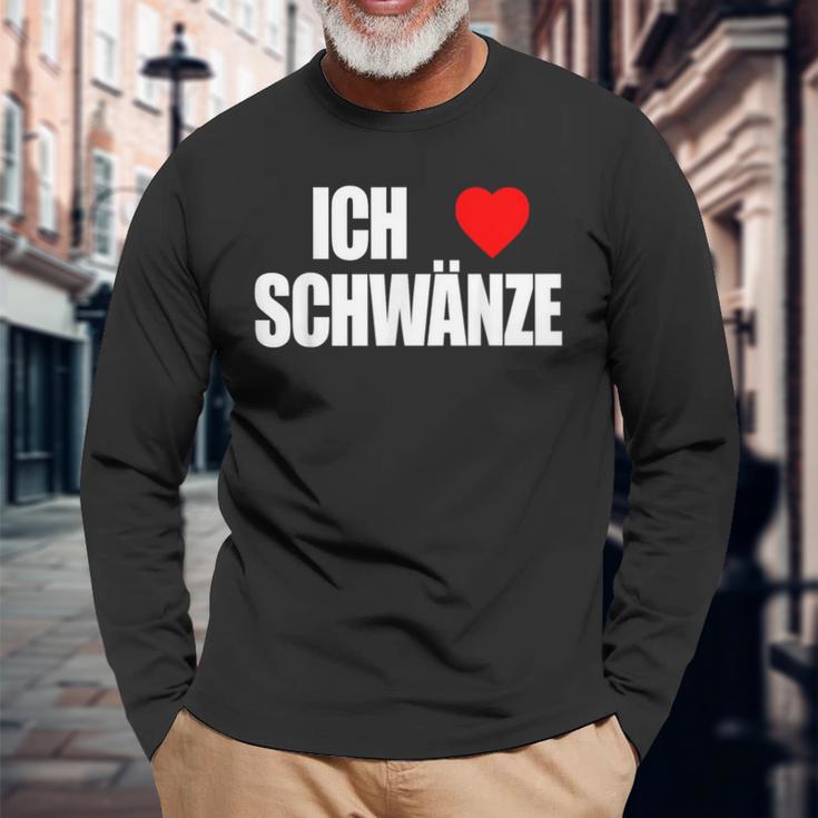 Erotic Ich Liebe Schweiste Ich Liebe Tail Langarmshirts Geschenke für alte Männer