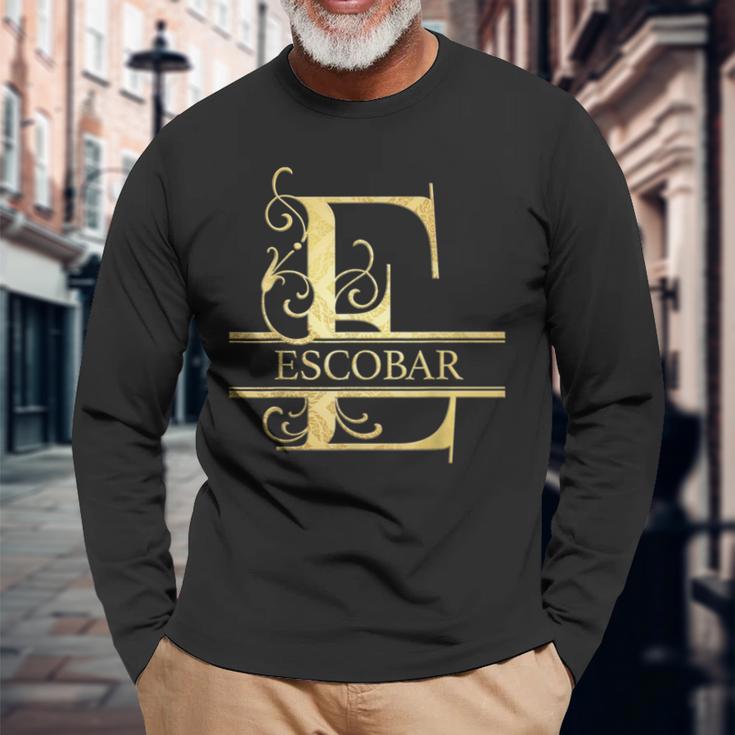 Escobar Name Langarmshirts Geschenke für alte Männer