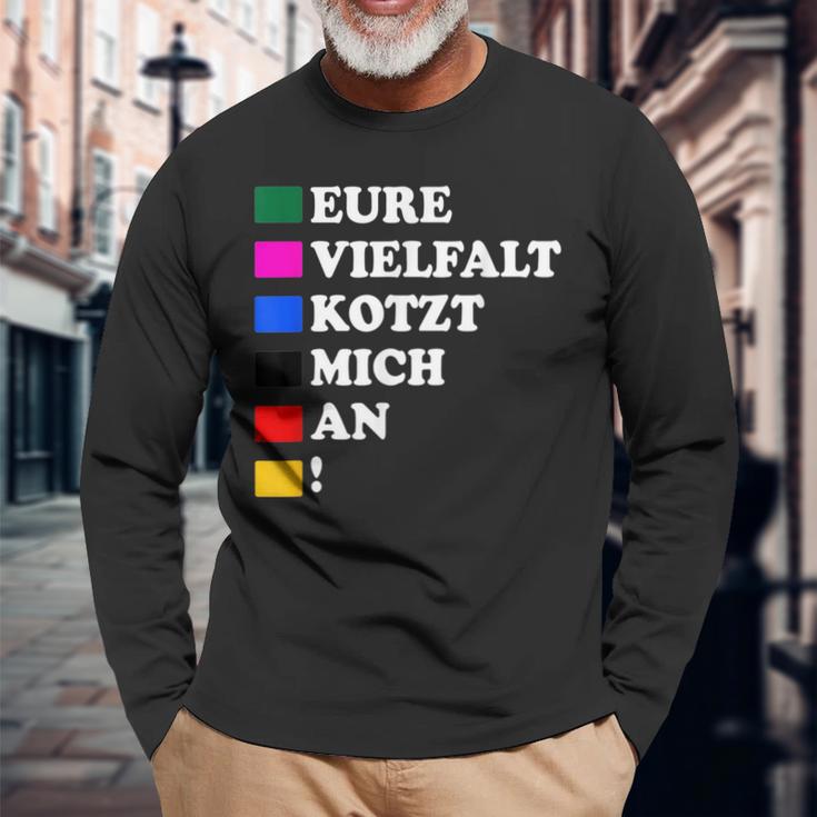 Eureielfalt Kotzt Mich An Langarmshirts Geschenke für alte Männer