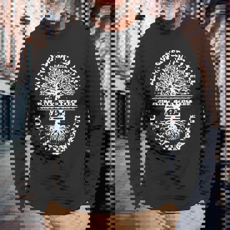 Family Reunion 2024 Our Roots Run Deep Our Love Runs Deeper Long Sleeve T-Shirt Gifts for Old Men