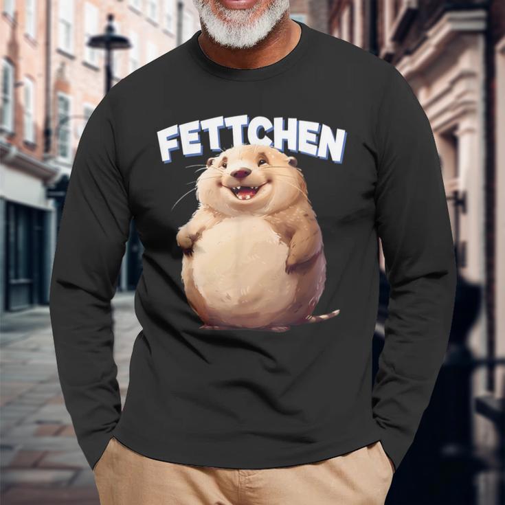 Fett Ferret Marten Animals Fetti Langarmshirts Geschenke für alte Männer