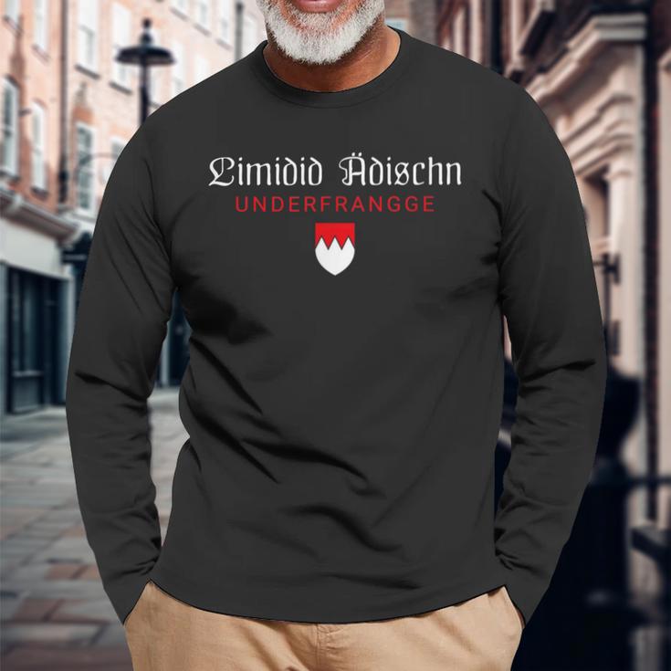 Franken Coat Of Arms French Dialect Underfranke Langarmshirts Geschenke für alte Männer