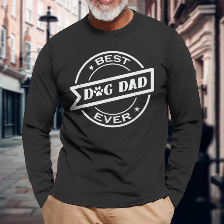 Bester Hund Papa Ever Langarmshirts Geschenke für alte Männer