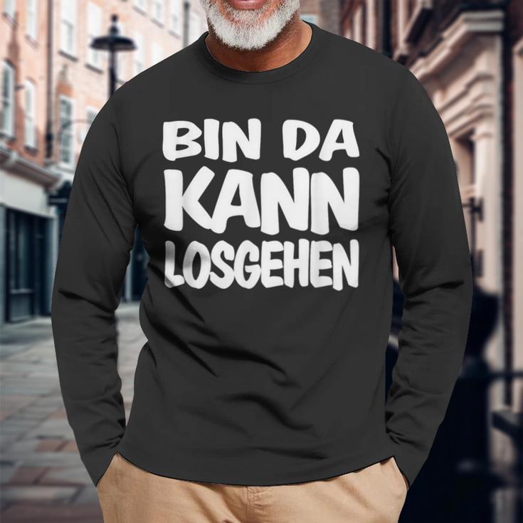 Bin Da Kann Losgehgehen Langarmshirts Geschenke für alte Männer