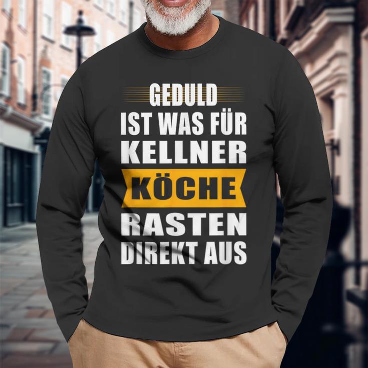 Chef Waiter's Slogan Rastet Chef Jacket For Chefs Langarmshirts Geschenke für alte Männer