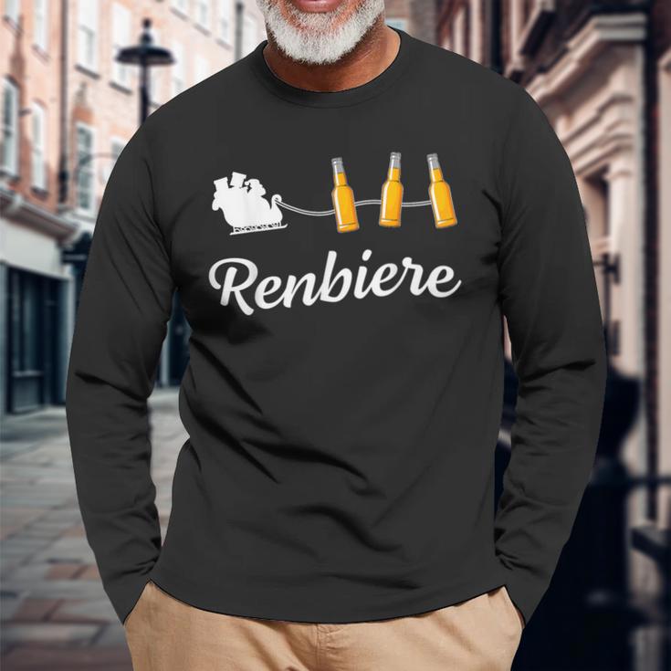 Christmas Reindeer Renbier Langarmshirts Geschenke für alte Männer