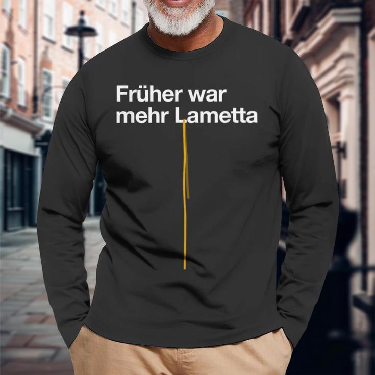 Früher War Mehr Tinsel Christmas Tree Christmas S Langarmshirts Geschenke für alte Männer