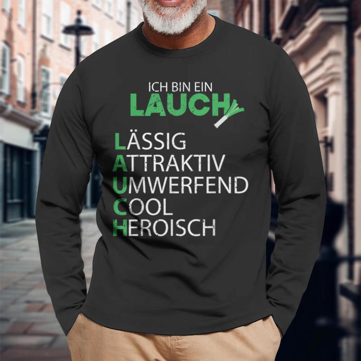 Lauch Ich Bin Ein Lauch Sport Fitness Langarmshirts Geschenke für alte Männer