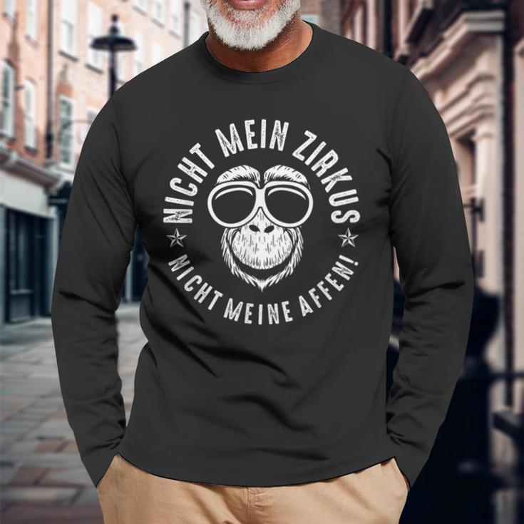 Nicht Mein Zirkus Nicht Meine Monkeys Langarmshirts Geschenke für alte Männer