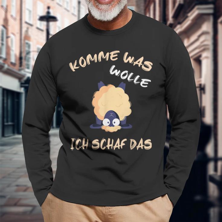 Word Game With Sheep Komme Was Wolle Ich Schaf Das Langarmshirts Geschenke für alte Männer