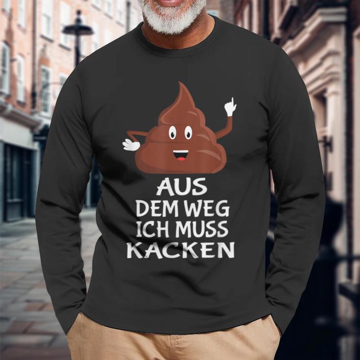 Furzen Pupsen Aus Dem Weg Ich Muss Kacken Langarmshirts Geschenke für alte Männer