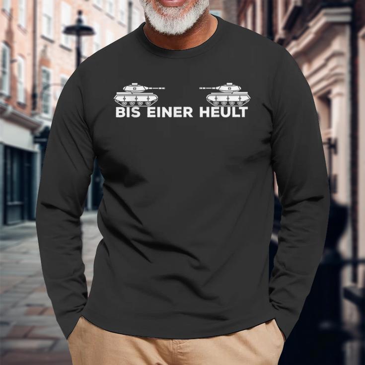 Gaming Bis Einer Heult Tank Driver Gamer Sayings S Langarmshirts Geschenke für alte Männer