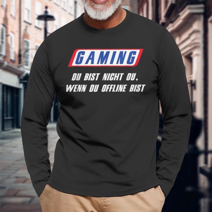 With ‘Gaming Du Bist Nicht Du Wenn Du Offline Bist’ Print Langarmshirts Geschenke für alte Männer